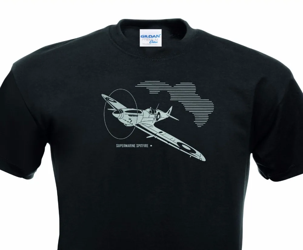 Abbigliamento Uomo Moda Casual T Shirt Uomo Manica Corta T-Shirt Super Marine Spitfire Airforce Tee Shirt Homme