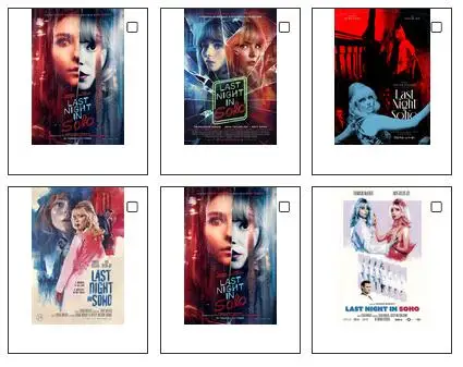 Film Ultima Notte In Soho Print Art Canvas Poster Per Soggiorno Decor Home Wall Picture