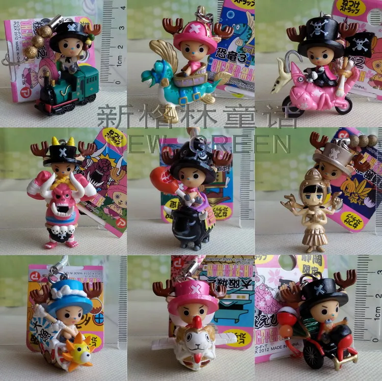 Bandai One Piece Action Figure Genuino Limitato Simpatico Ciondolo Chopper Cinturino Per Cellulare Gacha Raro Modello Anime Fuori Stampa