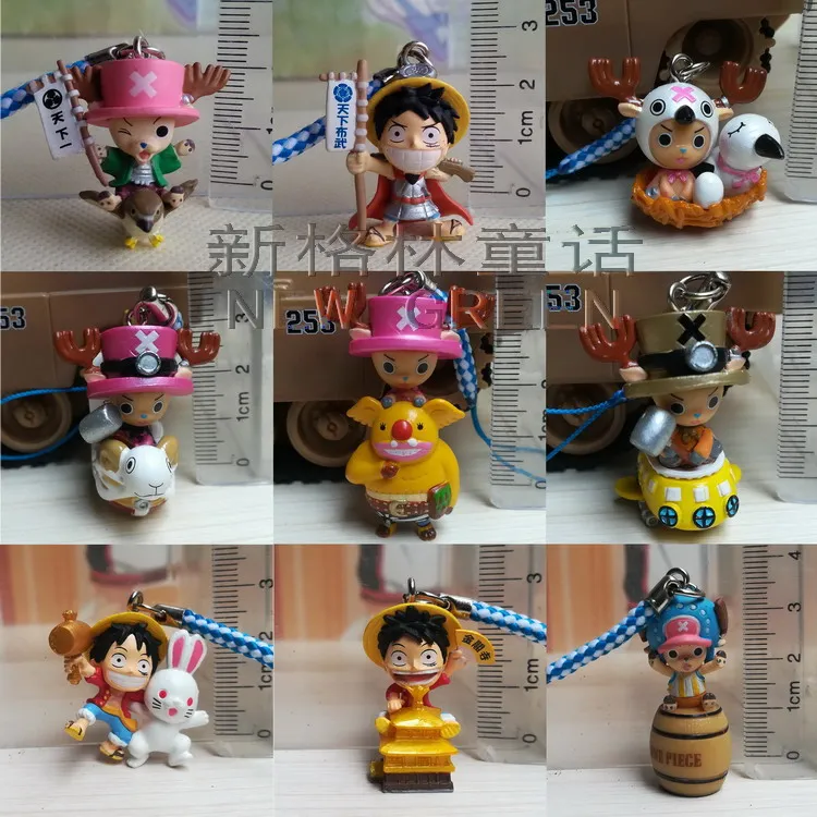 Bandai One Piece Action Figure Genuine Limited Cute Chopper Pendant Gacha Raro Giocattolo Pendente Modello Fuori Stampa