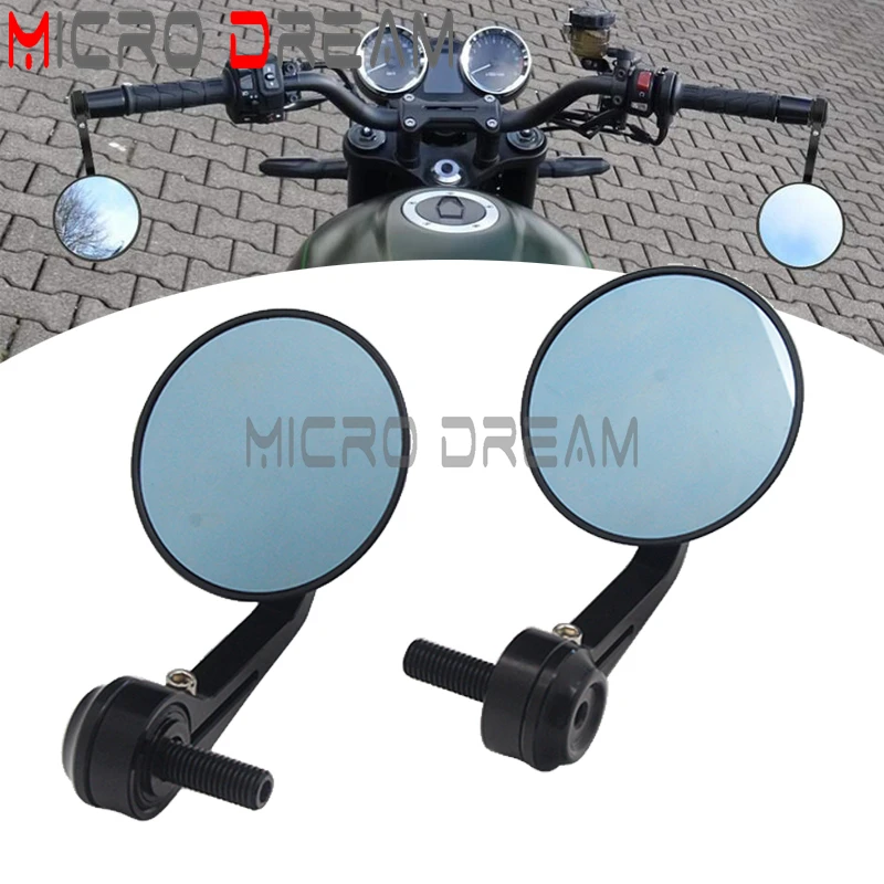 Specchietti Retrovisori Rotondi Cnc Per Bmw R Ninet Scrambler 1200Xe Xc Urban F800R Hp4 S1000R Round Cnc Cafe Racer Parts Side Mirror Bar End