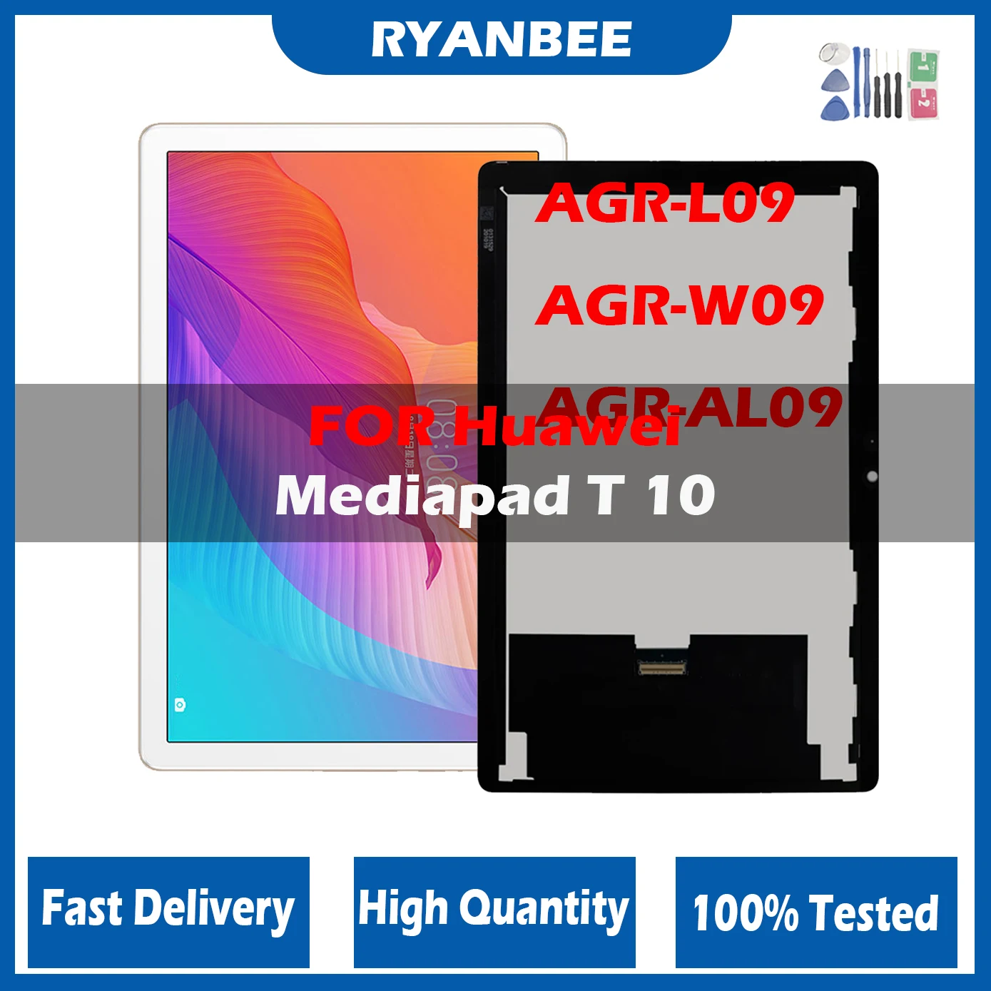 Display Lcd Da 9.7 ''Per Huawei Mediapad T 10 T10/Honor Pad X6 Agr-W09 Agr-Al09 Agr-L09 Agr-W03 Lcd Touch Screen Digitizer Assembly