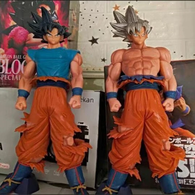 Dragon Ball Son Goku Bandai Super Saiyan Action Figures 28Cm Grandista Nero Goku Ultra Instinct Black Hair Anime Figurine Toys