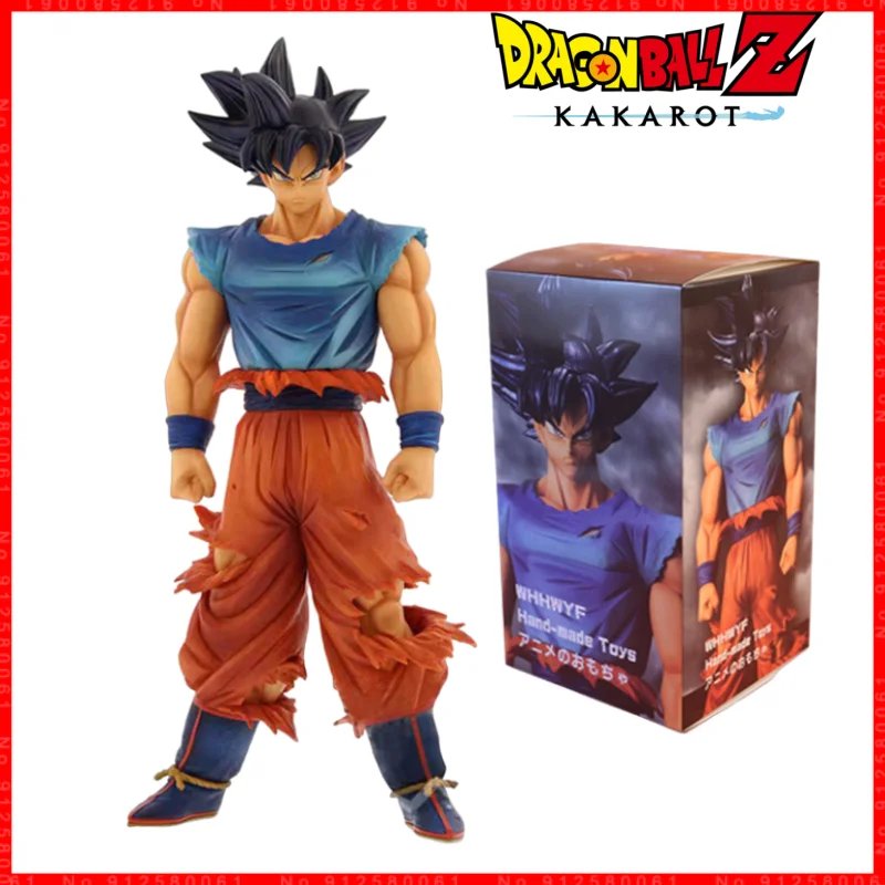 Bandai 28Cm Super Saiyan Dragon Ball Son Goku Action Figures Grandista Nero Goku Ultra Instinct Black Hair Anime Figurine Toys