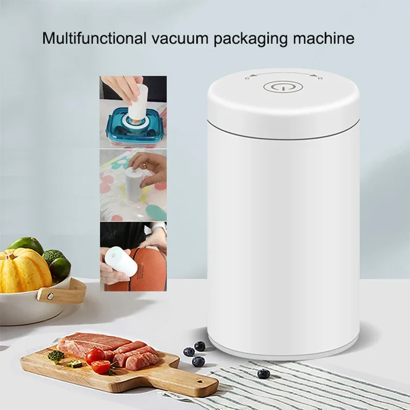 2023 New Electric Vacuum Sealer Usb Portable Sous Vide Vaccum Sealing Machine Riutilizzabile Food Bag Sealer Pump Utensili Da Cucina