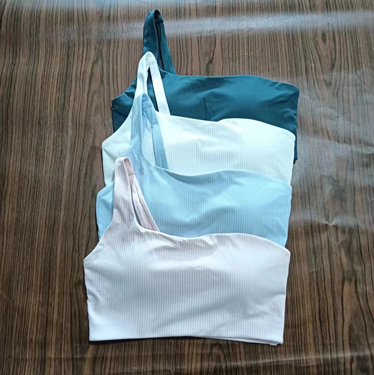 Palestra Traspirante Personalità Femminile Cinturino Singolo Fixed Sponge Cup Sport Underwear Water Drop Type Sexy Beauty Back Antiurto Yo