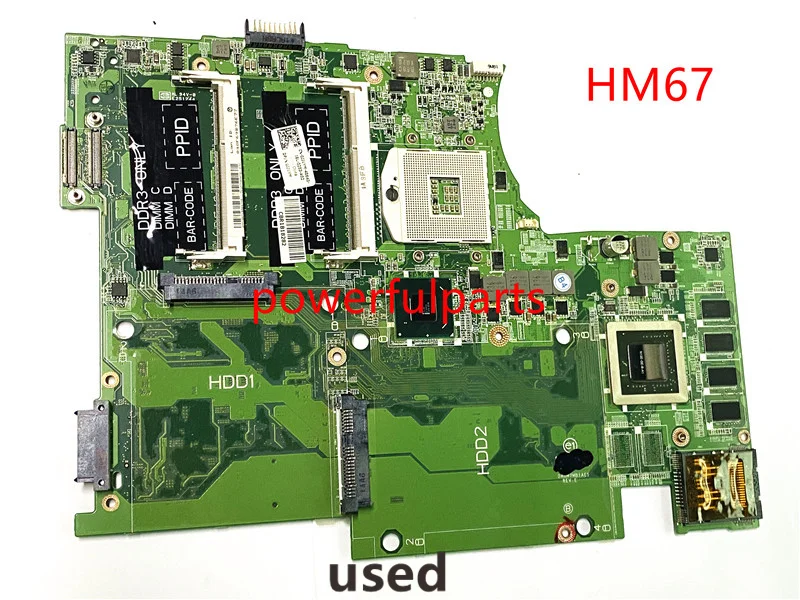 Funzionante Bene Per La Scheda Madre Del Computer Portatile Dell Xps L702X Cn-0Jjvym 0Jjvym Scheda Madre Muslimex Hm67 Supporto I3 I5 I7 Usato Testato