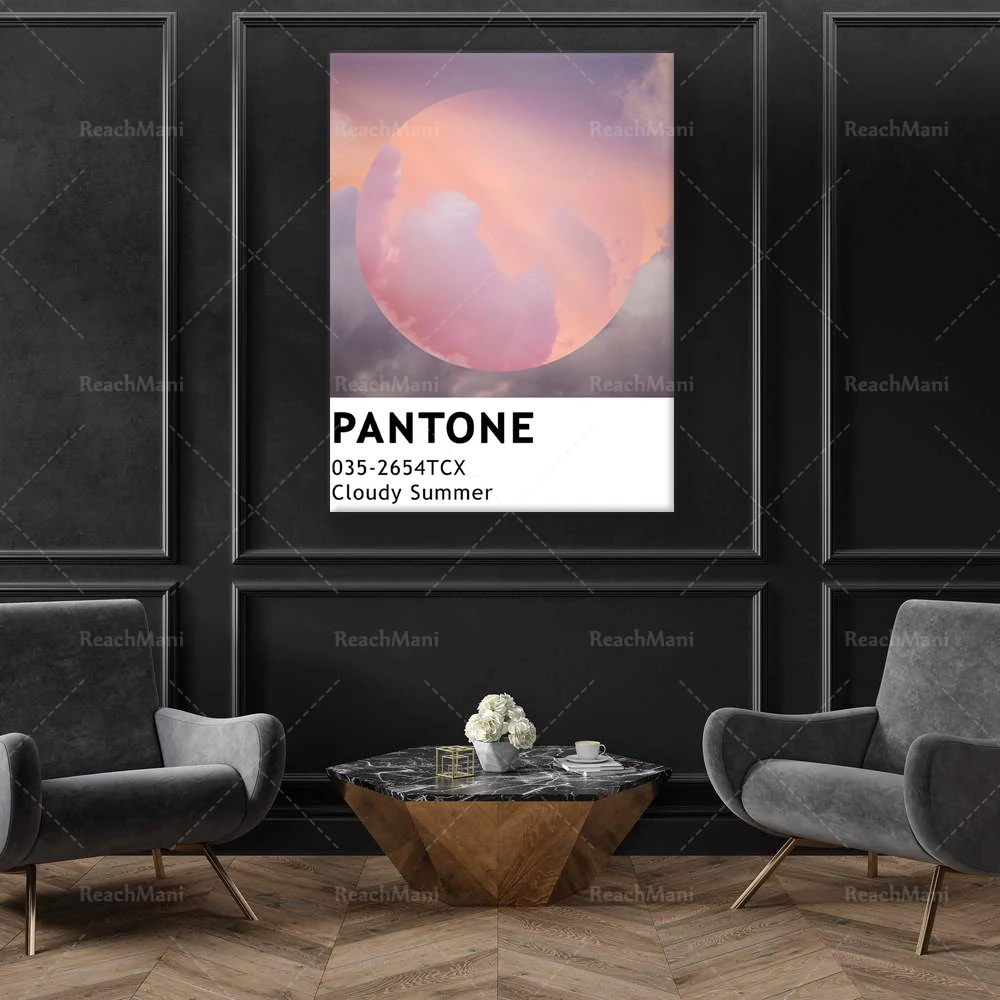 Poster Nuvola Pantone, Stampa Retrò, Stampa Pantone Alla Moda, Poster Estetico, Poster Vintage Pantone, Poster Vibe, Poster Viola