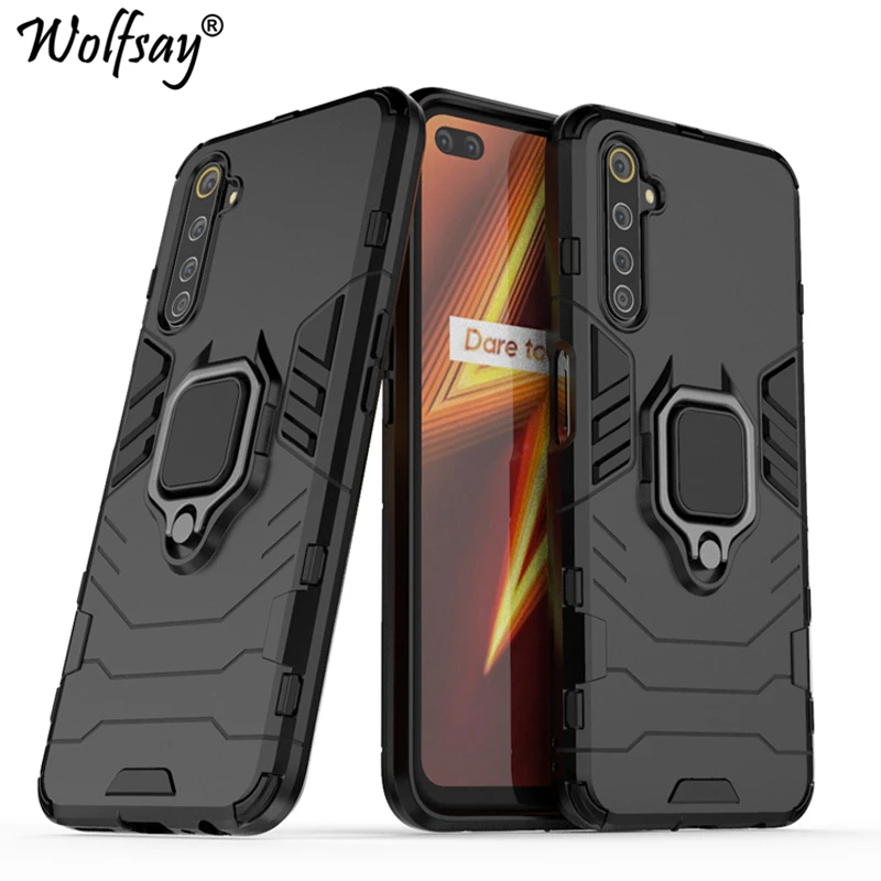 Per Oppo Realme 6 Pro Caso Armatura Di Aspirazione Magnetica Del Basamento Completa Copertura Del Bordo Per Oppo Realme 6 Pro Copertura Realme 6 Pro R