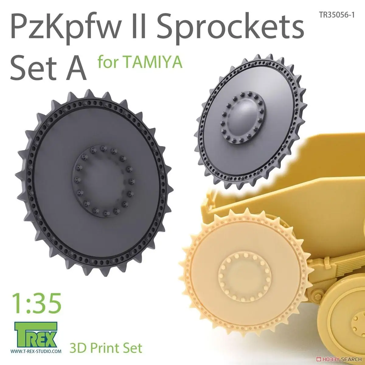 T-Rex 35056-1 1/35 Drive Wheel Set A For Panzer Ii For Tamiya