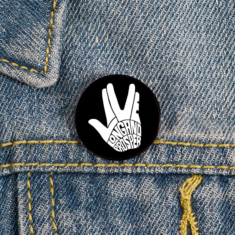 Star Trek Live Long And Prosper Pin Spille Personalizzate Camicia Risvolto Insegnante Tote Bag Zaini Distintivo Regalo Spille Pin S Per Le Donne