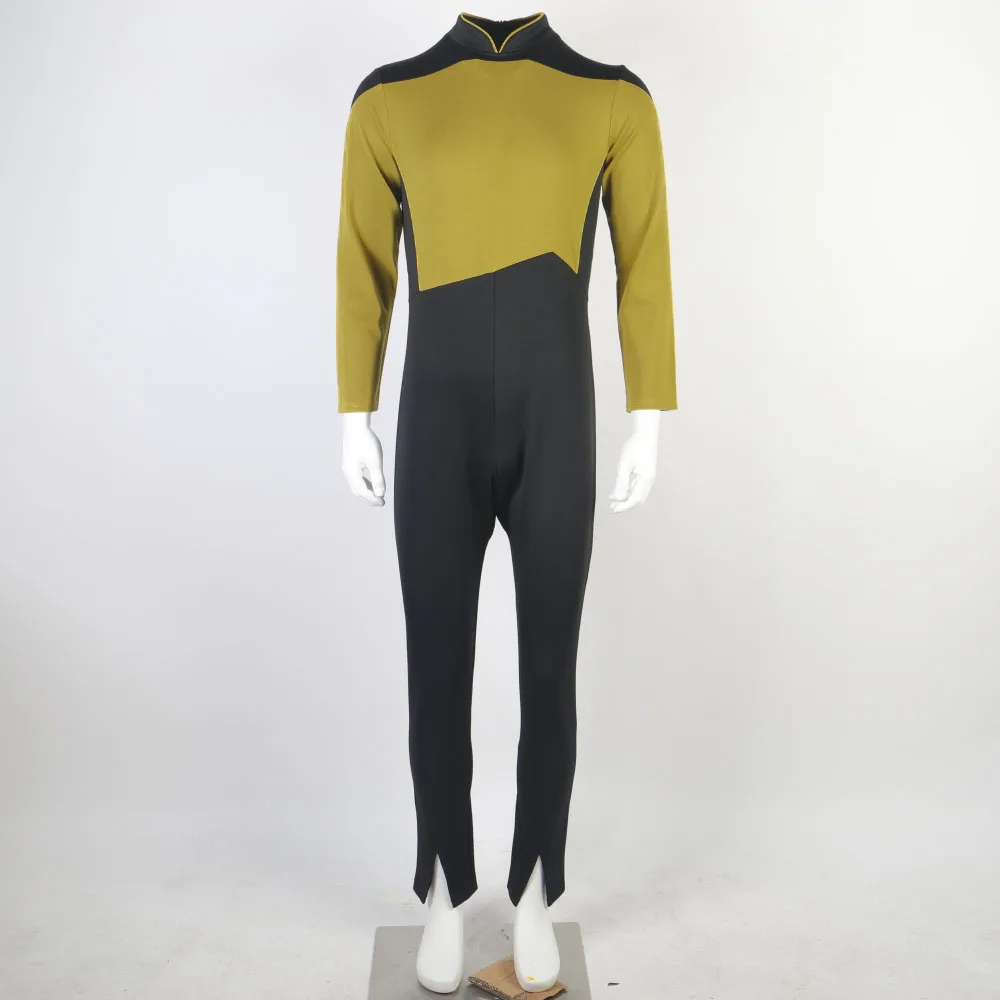 Star Yellow Tuta Trek La Nuova Generazione Unisex Adulto Costume Cosplay Uniforme Di Halloween