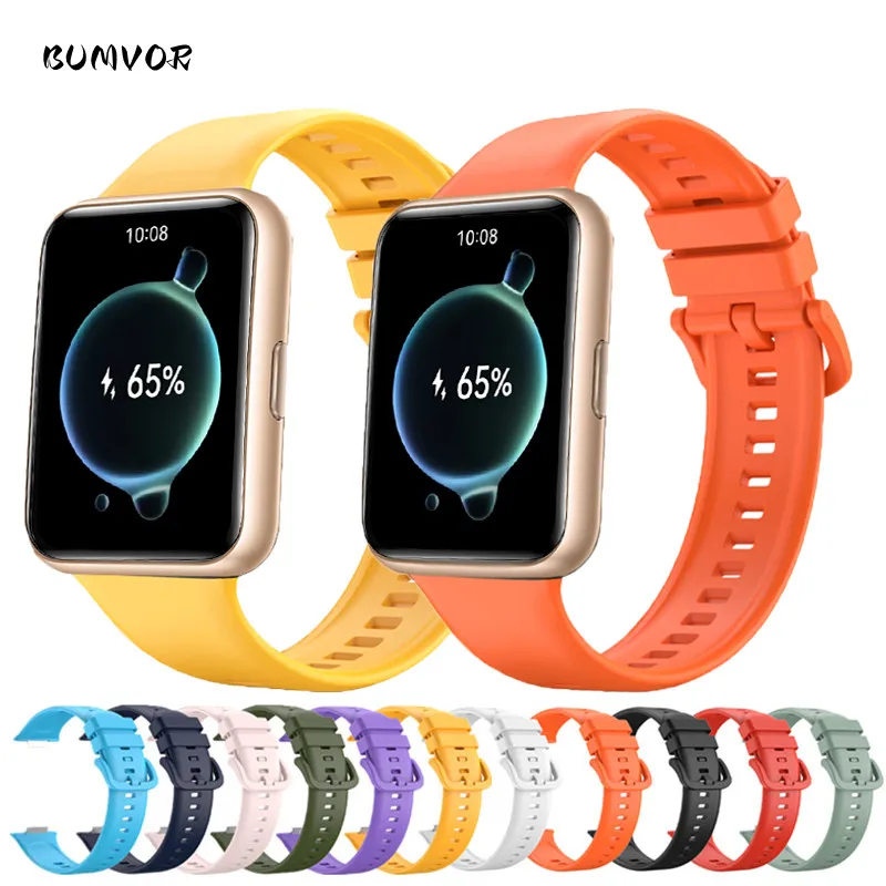 Cinturino Per Huawei Watch Fit 2 Strap Smart Watch Accessori Cinturino Di Ricambio Bracciale In Silicone Huawei Watch Fit2 Strap Correa