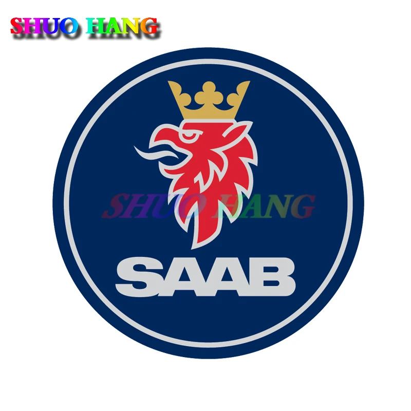 Saab Car Logo Sticker Die Cut Vinyl Decal Car Window Trunk Trunk Bumper Inaudito Xu Notebook Pvc