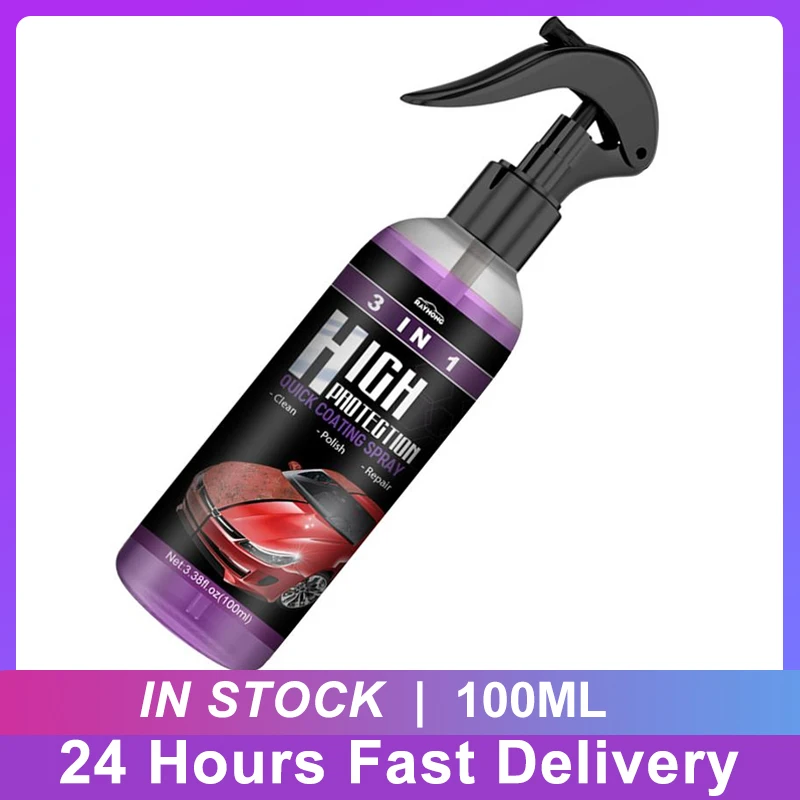 3 In 1 Spray Per Rivestimento Rapido Ad Alta Protezione Shine Armor Ceramic Car Wash Car Shield Coating Cleaning Nano Polishing Paint Wax
