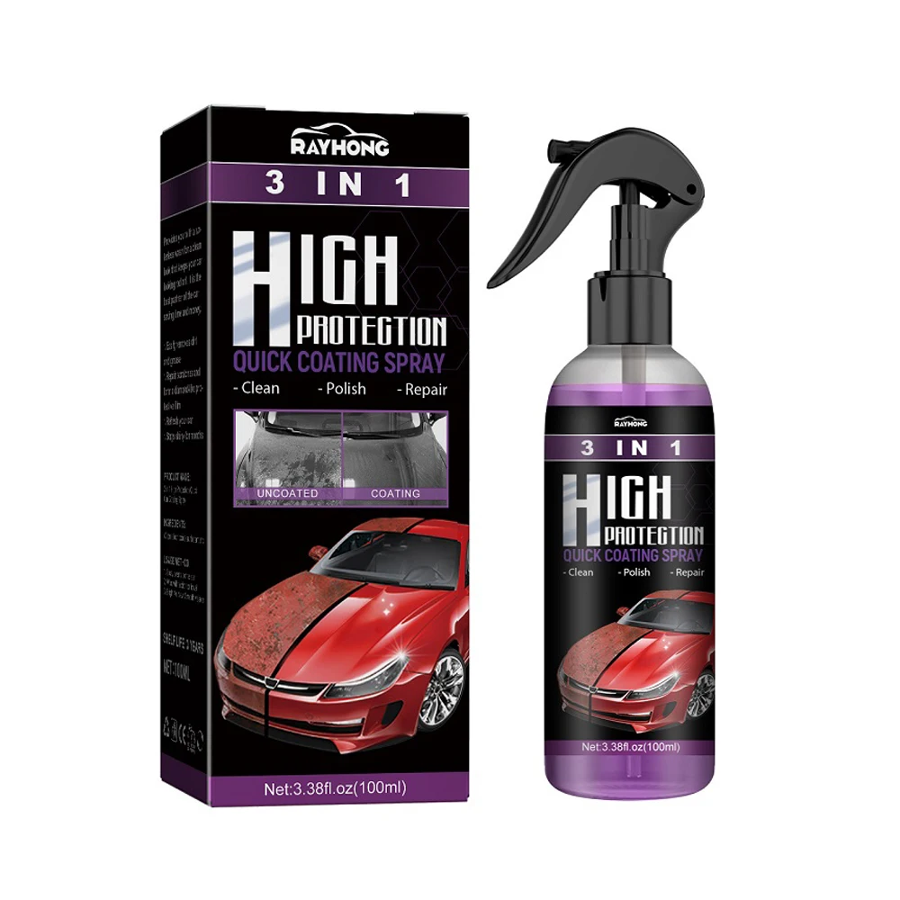 3 In 1 Spray Per Rivestimento Rapido Ad Alta Protezione Shine Armor Ceramic Car Wash Car Shield Coating Cleaning Nano Polishing Paint Wax