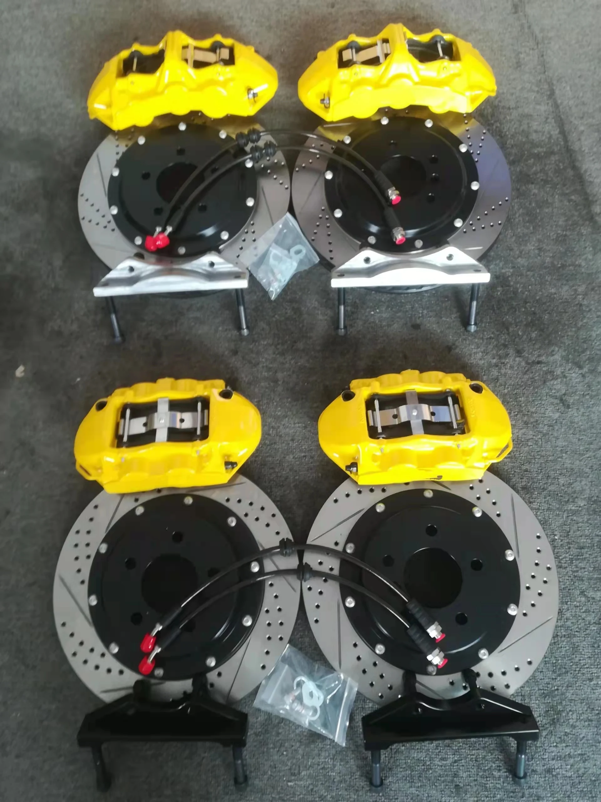 Best Performance Yellow Big Brake System Anteriore 355Mm 355Mm Rotore Per Nissan R34 Gtt Skylines