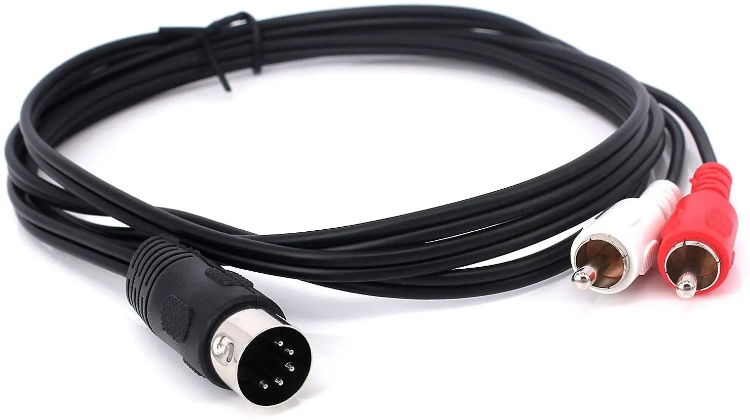 Cavo Din Da 5 Pin A Rca Spina Maschio Din A 5 Pin A Cavo Adattatore Audio Maschio 2-Rca Per Bang & Olufsen Elettroforetico, Naim, Quad...