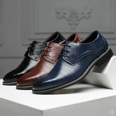Scarpe Oxford Da Uomo Autunnali Nuove Scarpe Blu Nere Fatte A Mano Comode Scarpe Da Uomo Formali Scarpe Stringate Bullock Business