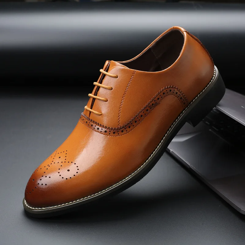 Scarpe Oxford Da Uomo Scarpe Nere Britanniche Fatte A Mano Comodo Abito Formale Da Uomo Appartamenti Stringate Scarpe Da Lavoro Bullock
