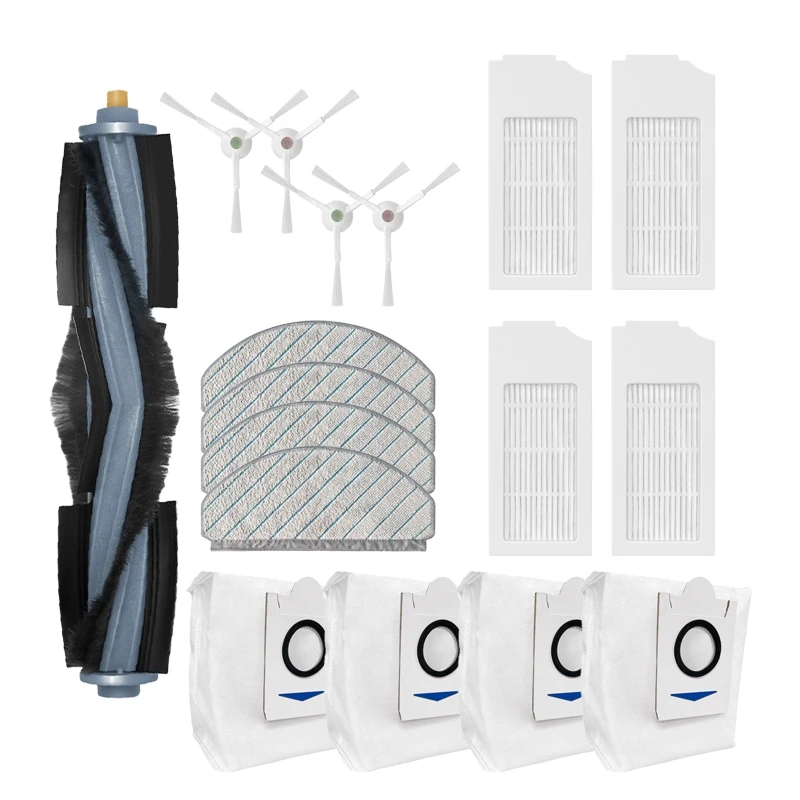 Adatto Per Ecovacs Sweeper T10/T10 Turbo Main Brush Filter White Side Brush Drag Water Wash Cloth Sostituzione