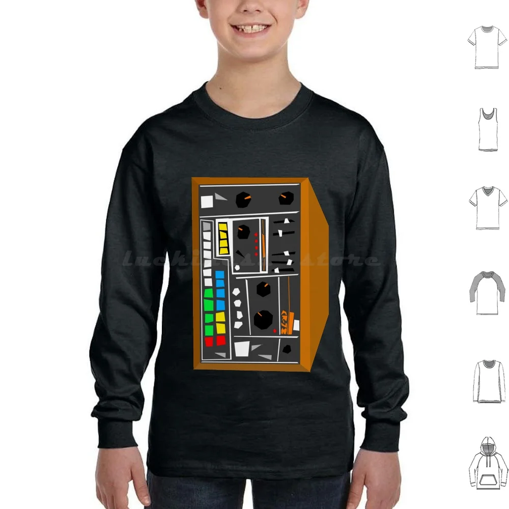 Cr-78 Comborhythm Felpe Con Cappuccio A Maniche Lunghe Drum Machine Beat Roland Vintage Cheese Analog Music Dance