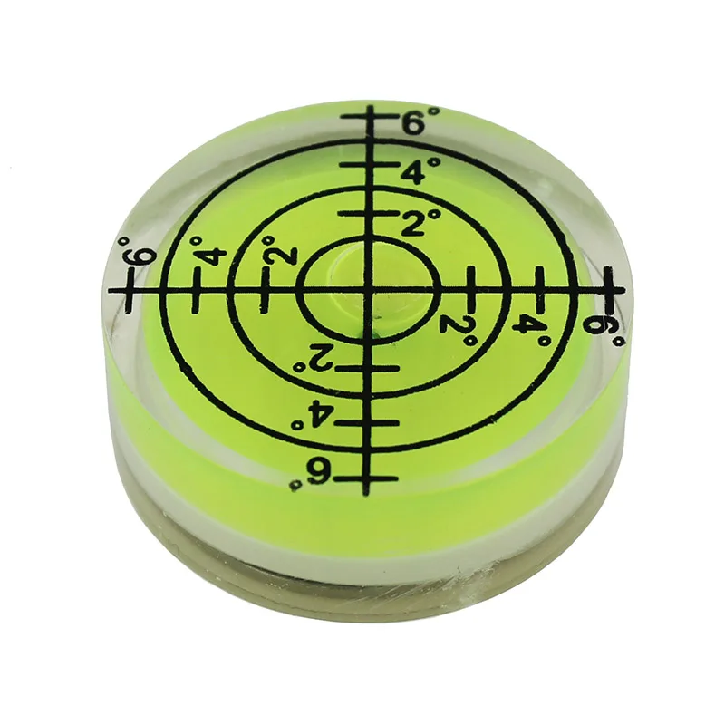 Plastic Universal Spirit Level Bubble Bead Piccolo Forte Inclinometro Circolare Magnetico Dia32Mm 1 Pz