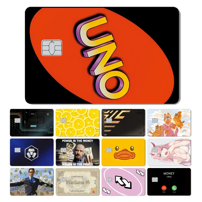 Bandai Cartoon Anime Death Note Lemon Dragon Cyberpunk Metro Card Small Big Chip Bank Debit Carta Di Credito Sticker Film Skin Cover