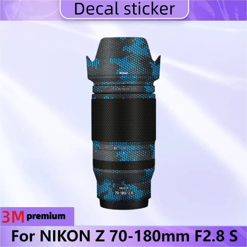 Per Nikon Z 70-180Mm F2.8 S Adesivo Per Lenti Pellicola Protettiva Per Decalcomanie Per La Pelle Cappotto Protettivo Antigraffio 70-180/2.8 Z70-180 2.