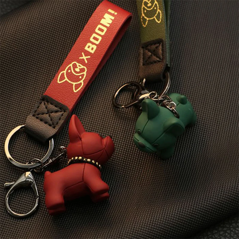 Creative Law Fighting Dog Cartoon Portachiavi Cute Pit Bull Shiba Inu Doll Portachiavi Bag Pendant