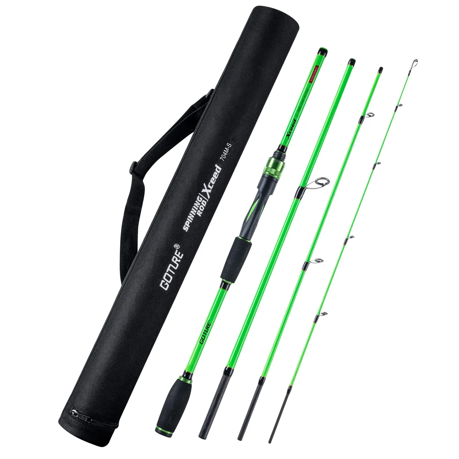 Goture Xceed Fashion 7 Colori In Fibra Di Carbonio Spinning Baitcasting Lure Rod 5-28G Fast Fishing Rod M Mh Power Travel Fishing Tackle