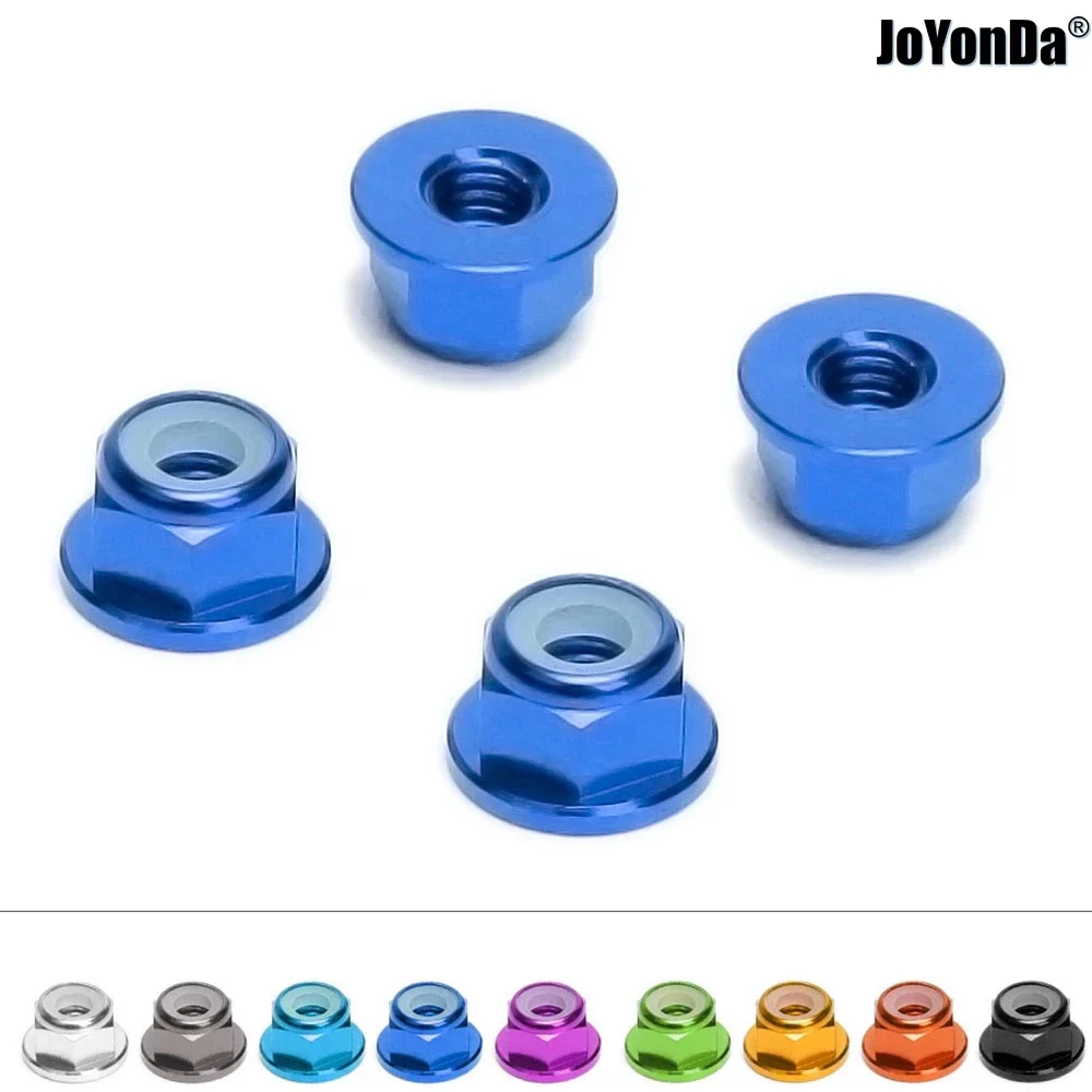 #1747 #3647 Dadi Ruota In Alluminio M4 Per Auto Rc 1/16 1/10 Traxxas Trx-4 E-Revo Vxl Slash 2Wd Rustler Stampede Rally