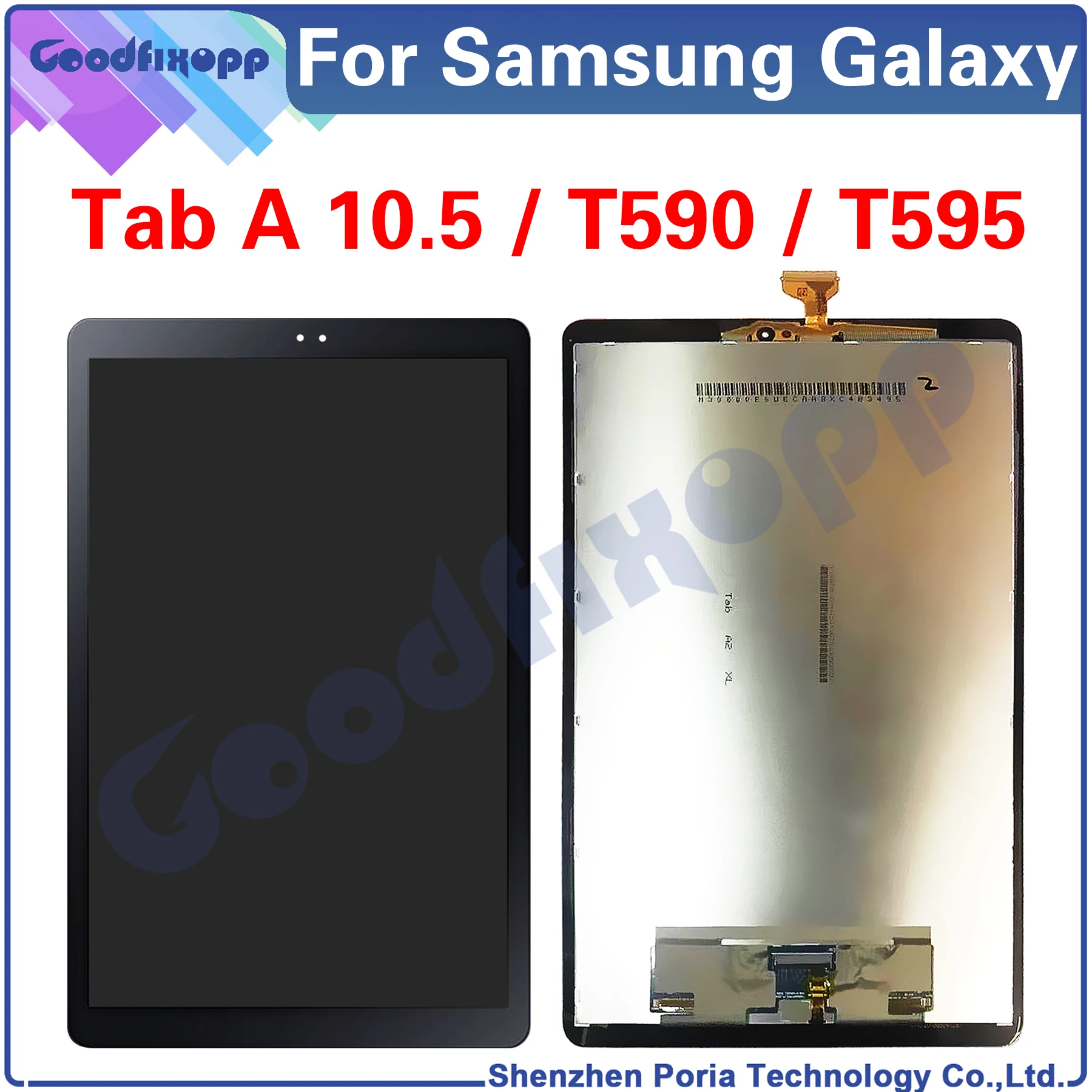 Per Samsung Galaxy Tab A 10.5 Sm-T590 Sm-T595 T590 T595 Display Lcd Touch Screen Digitizer Assembly Sostituzione