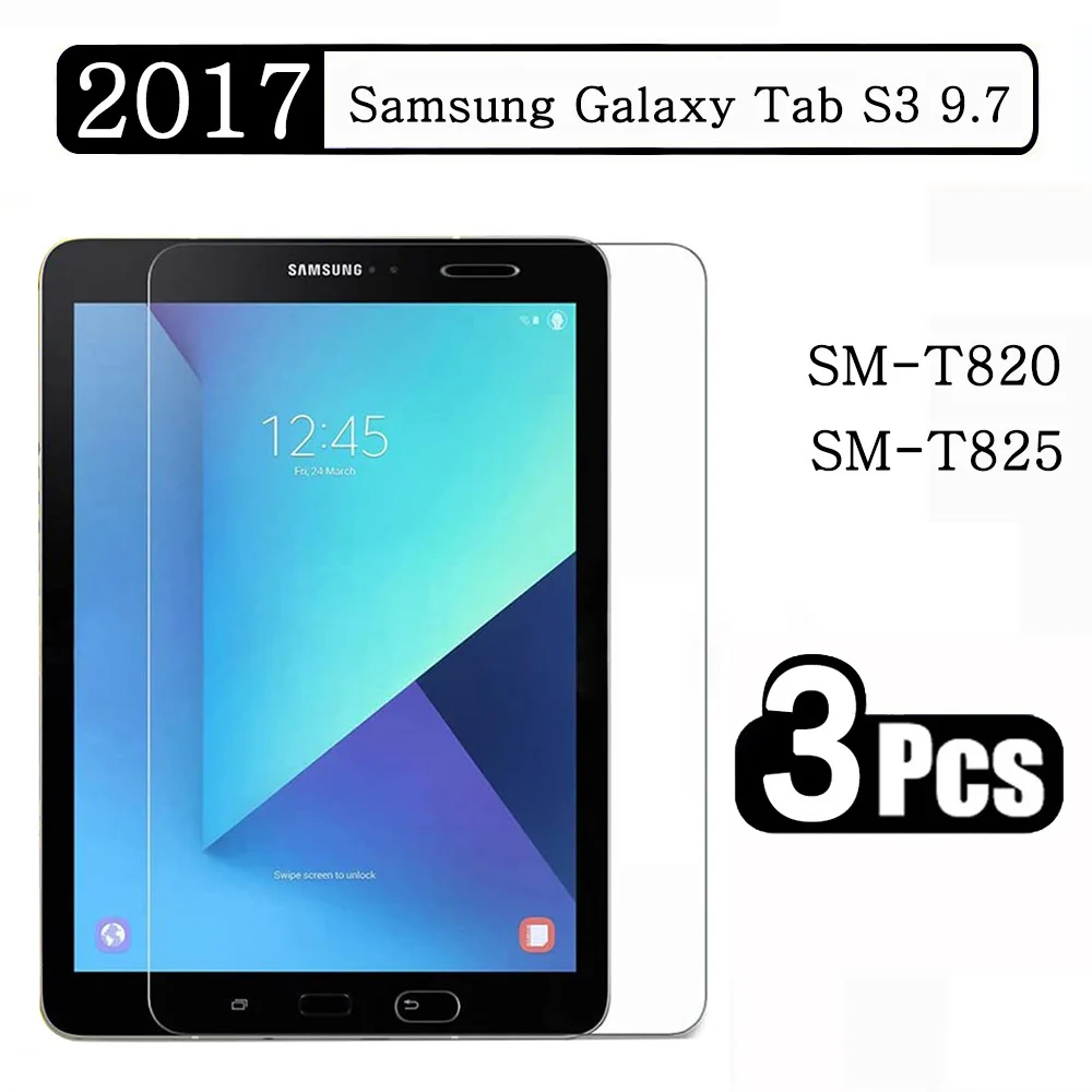 (3 Confezioni) Vetro Temperato Per Samsung Galaxy Tab S3 9.7 2017 Sm-T820 Sm-T825 T820 T825 Pellicola Proteggi Schermo Per Tablet