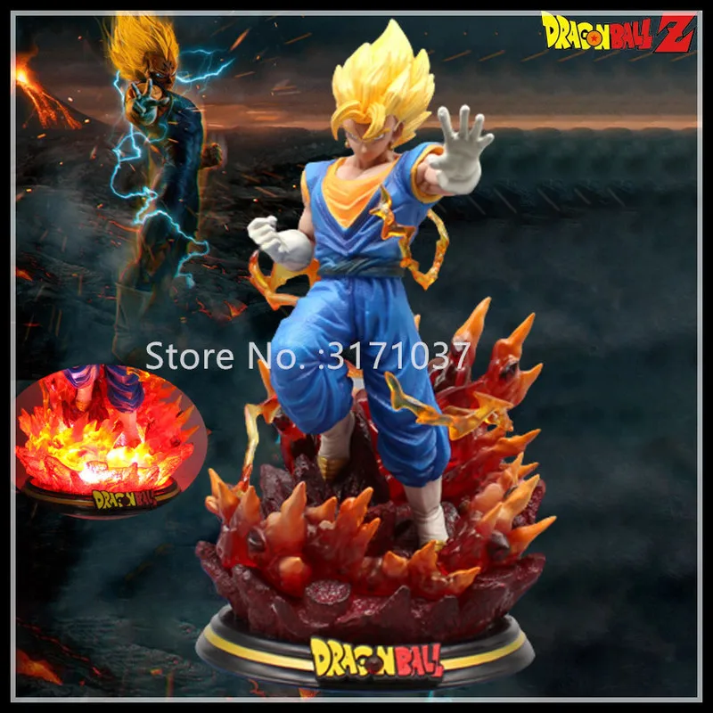 25Cm Dragon Ball Bejeweled Hand Puppet Statue 10Th Bullet Double Scale Can Light Up Model Collection Ornamenti Regalo Giocattolo Per Bambini