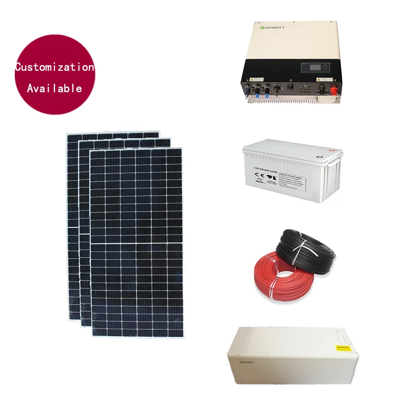 2022 Set Di Pannelli Solari 10 Kw 20 Kw 50 Kw Inverter Completo Di Energia E Montaggio A Batteria Kit Di Alimentazione Per Tetto Domestico 3Kw 5Kw 10K