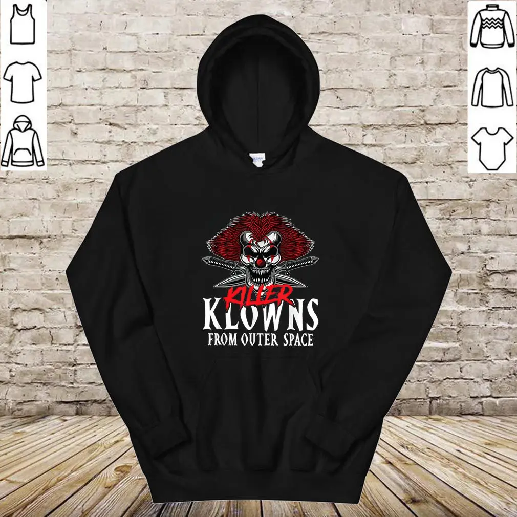 Felpa Con Cappuccio Unisex Killer Klowns From Space Scary Clown Halloween