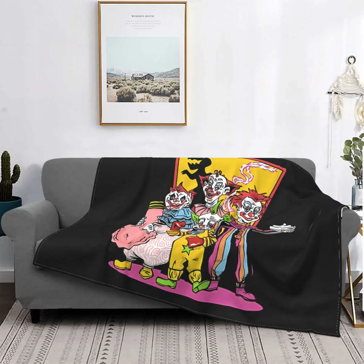 Killer Klowns From Outer Space Film Coperta Fleece Killer Klowns Coperte Leggere Per Divano Divano Peluche Trapunta Sottile