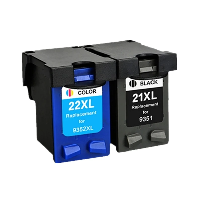 Cartuccia Di Inchiostro Di Ricarica Da 2 Pezzi Per Hp 21 22 21Xl 22Xl C9351A C9352A Per Stampante F380 F2100 F2280 F4100 F4180 F4140 F4172 F4180 F4190