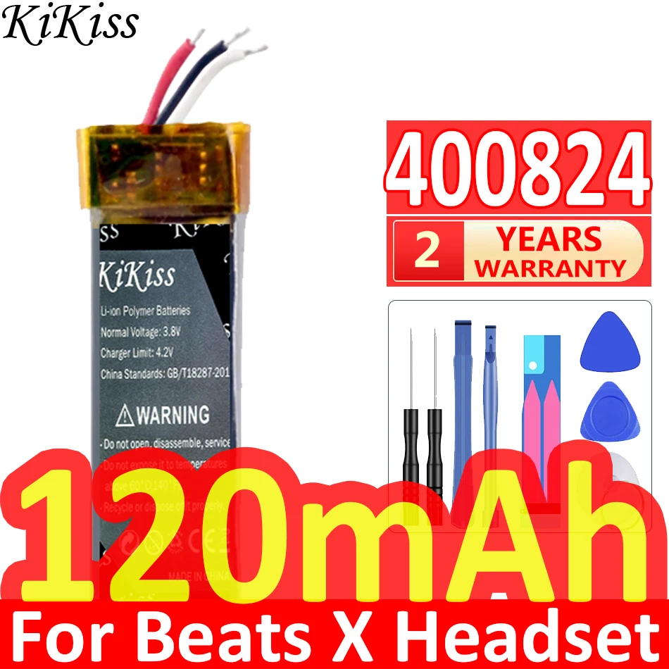 120Mah Kikiss Potente Batteria Per Beatsx Per Beats X Auricolare Auricolare Batteria Yu10448-16002,A1773 Big Power Bateria