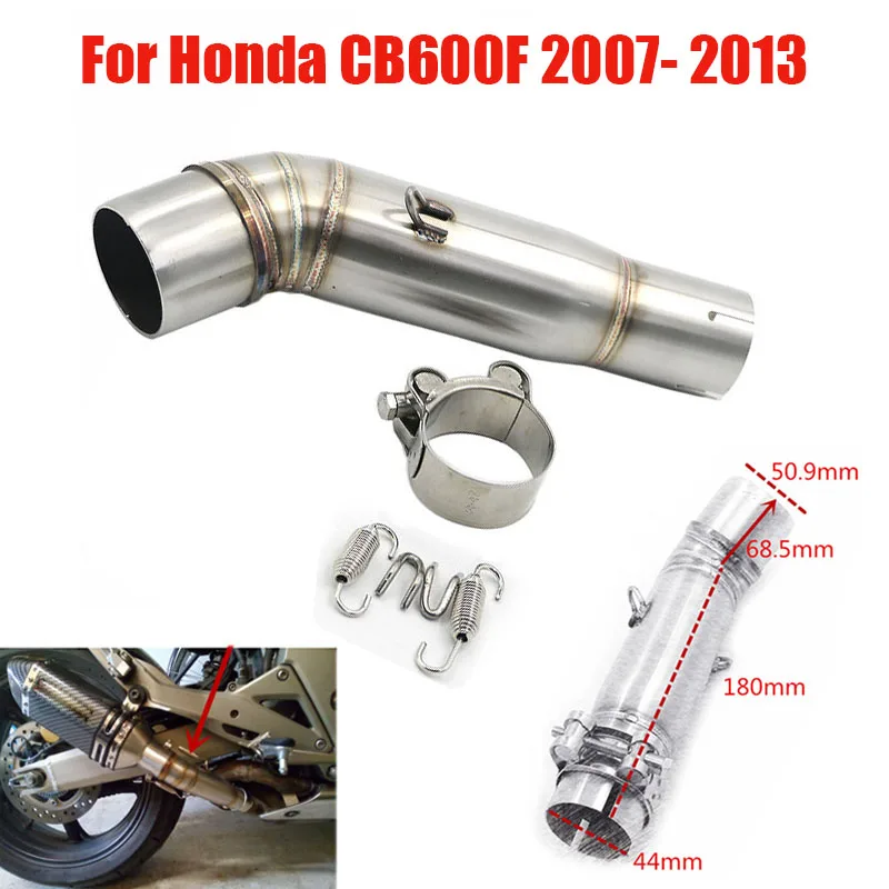 Cb600F Silenziatore Di Scarico Tubo Di Collegamento Centrale Per Honda Cb600F Cb 600F Hornet 2007- 2013 Hornet 600 Escape Mid Connection Slip-On Pipe