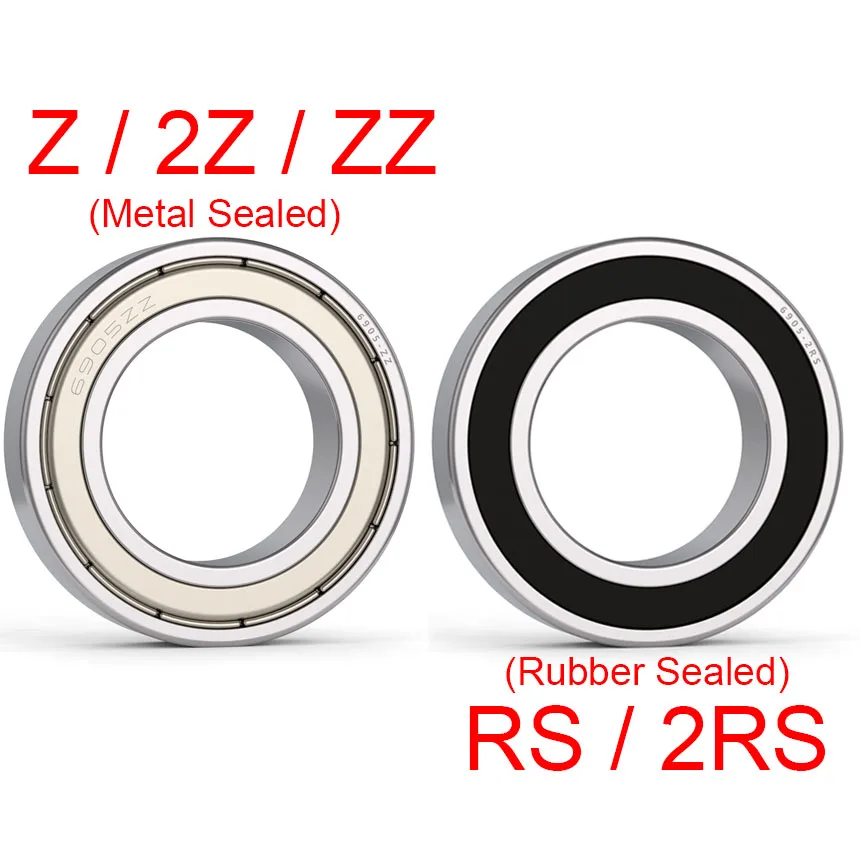 6914 6915 6916 6917 Zz/Rs 70*100*16 75*105*16 80*110*16 85*120*18 Cuscinetto Radiale A Sfere A Gola Profonda Sigillato Schermato In Gomma Metallica