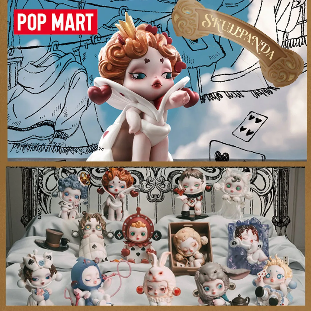 Popmart Skullpanda Everyday Wonderland Series Blind Box Toys Kawaii Anime Action Figure Sorpresa Mystery Box Dolls Girls Gift