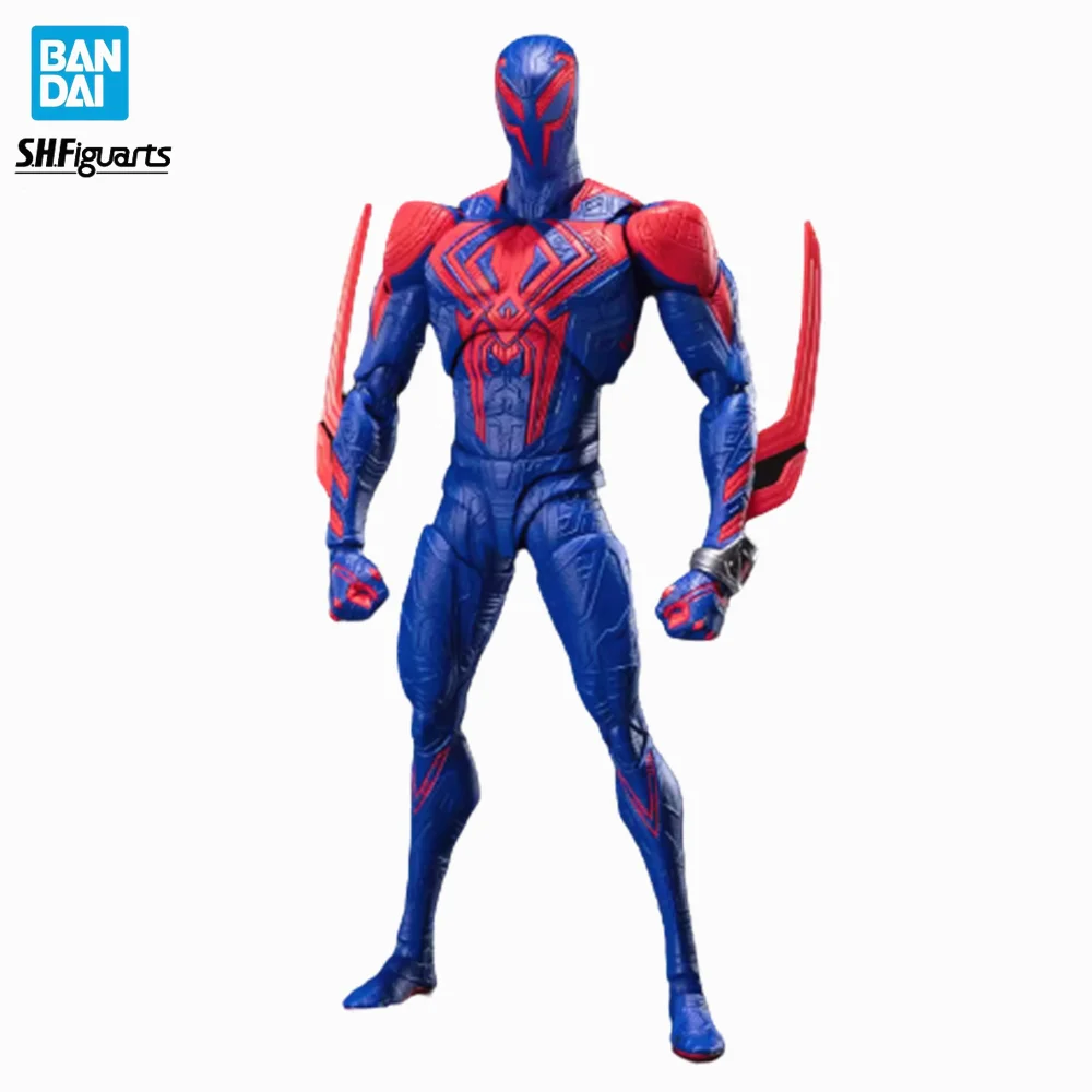 Bandai Originale S.H. Figuards Miguel O'Hara Spider-Man: Attraverso Il Spider-Verse Anime Figure Toy Spider Man 2009 Pvc Model Gift