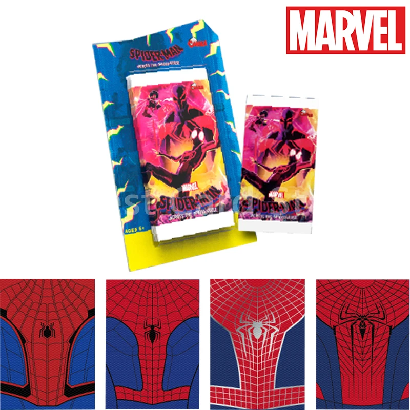 New Marvel Series Card Box Spider-Man: Attraverso Il Film Spider-Verse Super Spider Warsuit Cards Collection Kids Birthday Toy Gift