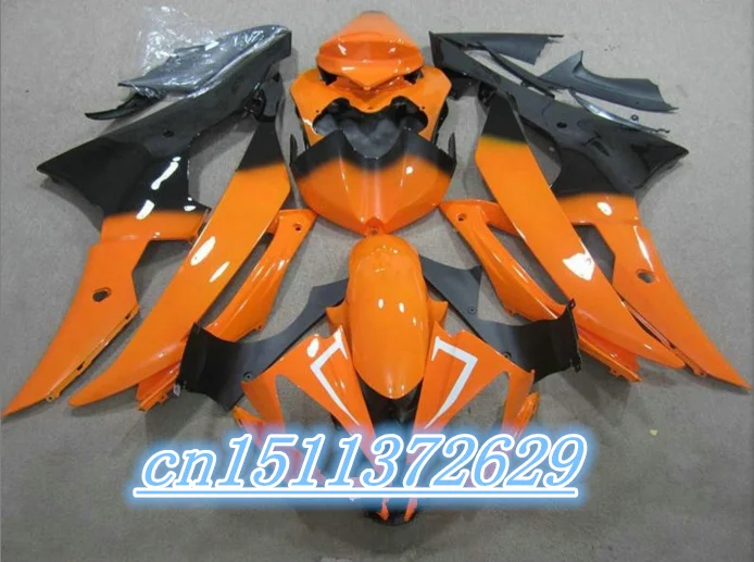Bo Orange Nero Carenature Yzf-600 R6 2008-2014 Yzf-R6 Yzfr6 2008 2009 2010 2011 2012 2013 2014