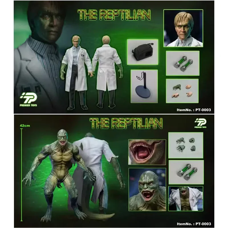 In Magazzino Original Premier Toys 1/6 Pt0003 The Reptilian The Reptilian Classic Anime Super Villain Movie Model Collection Gift