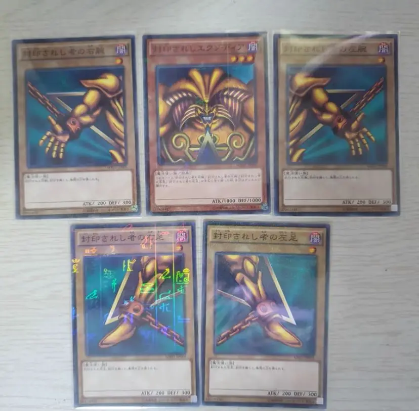 Yugioh Millennium Rare Mb01-Jp004 ~ Jp008 Exodia Il Set Giapponese Divieto A
