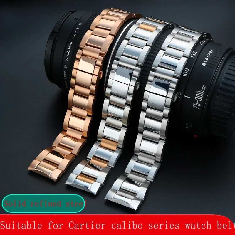 23Mm Per Cinturino Orologio Serie Cartier Caliber Acciaio Inossidabile Di Alta Qualità W7100041 W7100037 Bracciale In Metallo Uomo Donna Cinturino