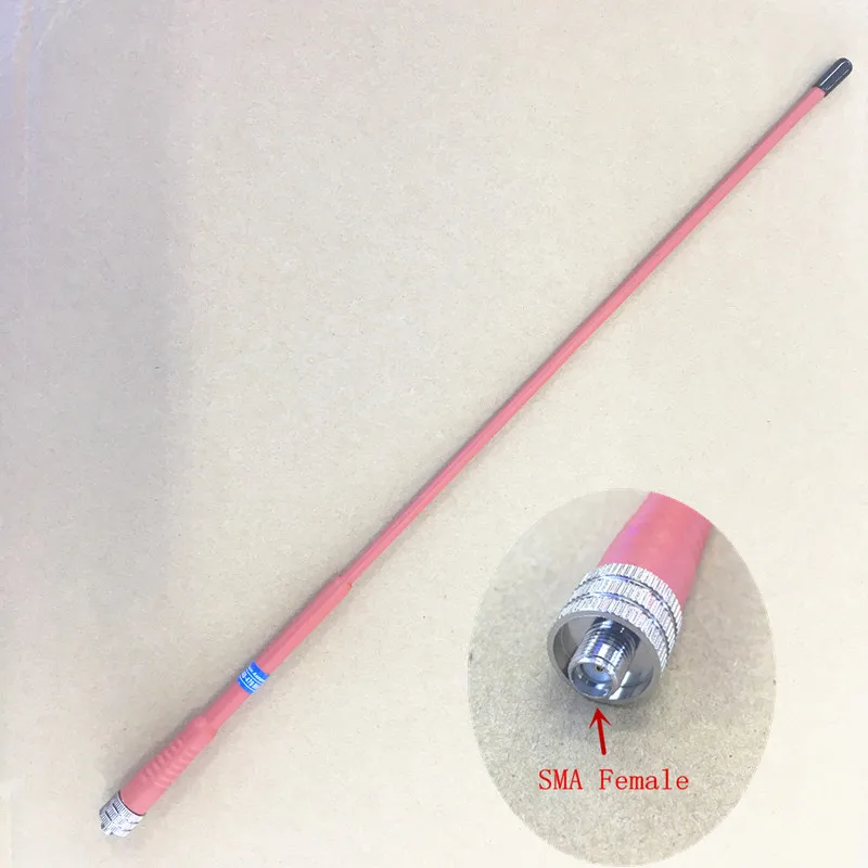 Red Lunga Frusta Flessibile Uhf 400-470 Mhz Sma Femmina Ad Alto Guadagno Antenna Per Kenwood Baofeng Wouxun Tyt Puxing Tdx Etc Walkie Talkie